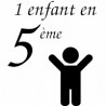 1 enfant en classe de 5ème