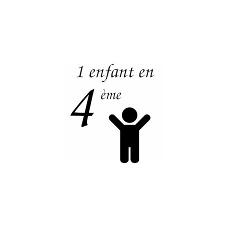 1 enfant en classe de 4ème