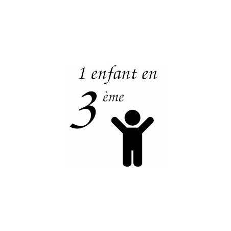 1 enfant en classe de 3ème