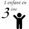 1 enfant en classe de 3ème