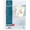 Lot de 50 pochettes perforées Exacompta (Fabriqué en France)